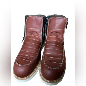 Men’s Size 6.5 Leather Round Toe Work Boots